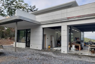 Stucco on ICF in Great Cacapon, West Virginia.