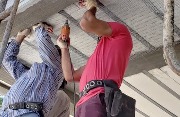 Heavier lath is used on the ceilings in West Virginia.