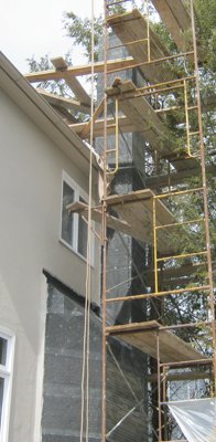 stucco chimney in Washington, DC