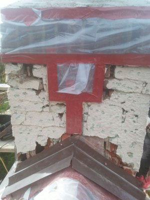 stucco chimneys rescued in Washington, DC