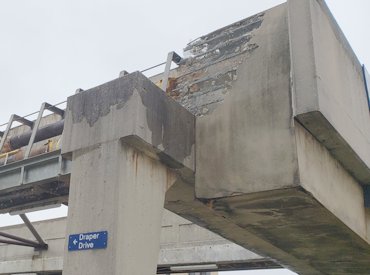 Lath and stucco was done years ago to look like concrete in Washington, DC.