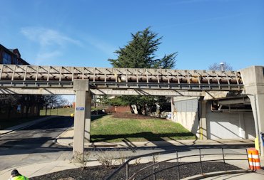 Channel iron furring and framing, lath and stucco were removed in Washington, DC