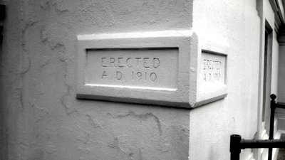 The panel
                around the 1910 block is re-done.