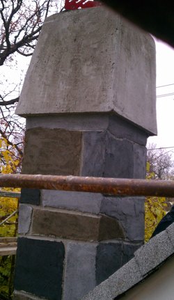 Permastone chimney