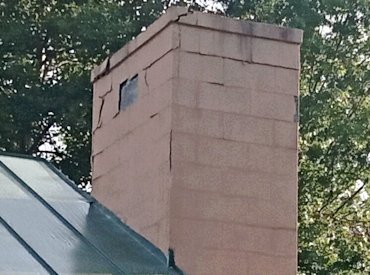 Back side of chimney