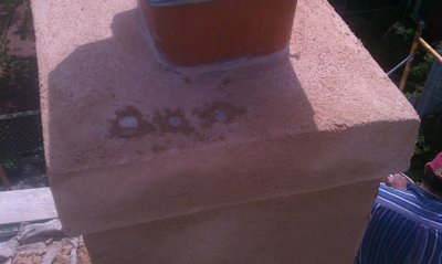 Stucco chimney