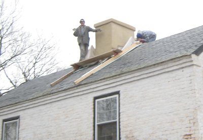 historic chimney
                repaired in Goochland, Virginia