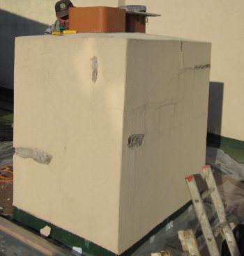 Synthetic stucco
                  replaced with real stucco in Alexandria, VA