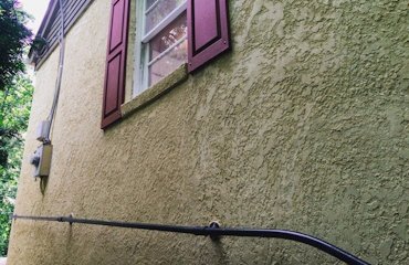 Spanish stucco texture in Triangle, Virginia.