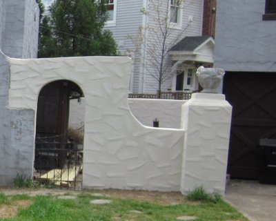 Stucco
              arch