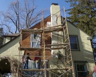 Pebble dash stucco replaced in Washington, DC