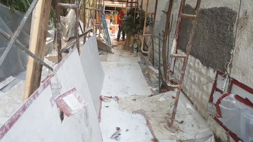 Pebble dash stucco replaced in Arlington, Virginia