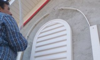 window surrounds are formed using PVC