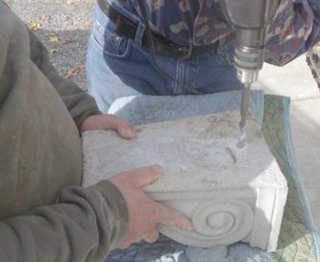 keystones are drilled on the back