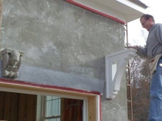 brackets to support a pergola in Reedville,
              Virginia