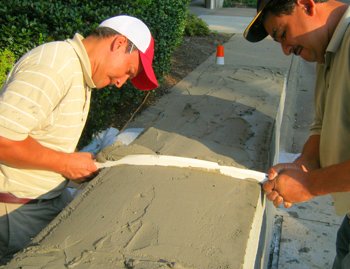 Top of stucco knee wall