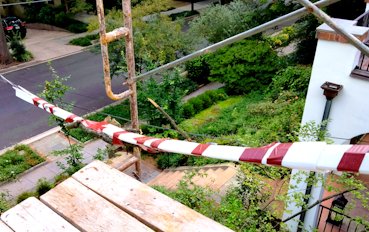 Power lines are wrapped with a non conductive material