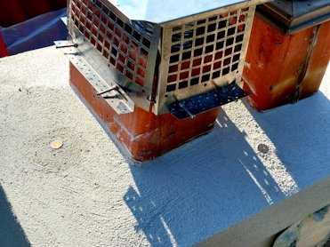 Foreign coins are embedded in the top of the chimney in Washington, DC.