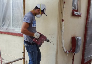 Stucco re-coated in Northeast Washington, DC