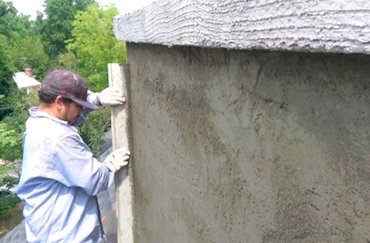 Lath and stucco chimney in Falls
              Church, VA