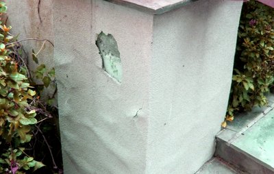 Synthetic stucco peels off