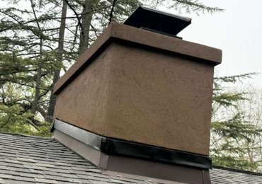 view of the finished chimney in Virginia.