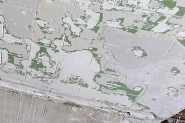 Original faux tile had layers of paint in Arlington, Virginia