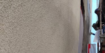 Styrofoam on new aluminum roof.