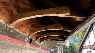 framing on the cove.