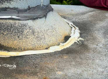 Caulking isn't made to withstand high temperatures or standing water.