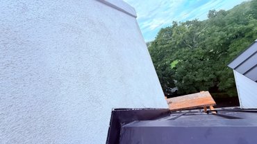 new Spanish tile roof.