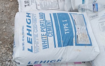Lehigh white portland for our finish