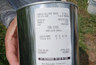 Color is Hinoki from Sherwin-Williams