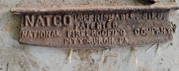 Cast iron plaque shows this is a Natco silo.