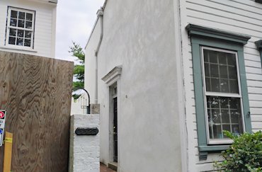 We replaced the stucco on this 1860 townhouse in Georgetown, Washington, DC