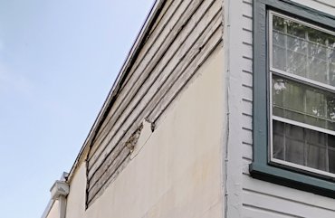 original house was wood clapboard siding in Washington, DC.