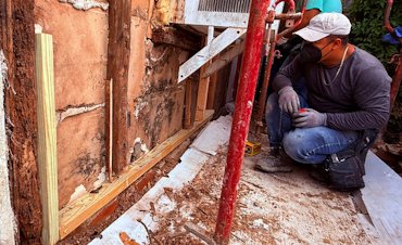 original 1860 framing was still in good shape