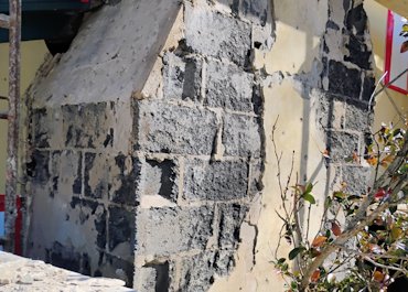 old blocks were badly deteriorated.