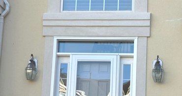 We finished the repairs with no styrofoam, but cement mortar and a synthetic finish.