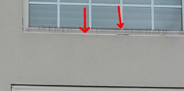 EIFS was already pulling away from the house