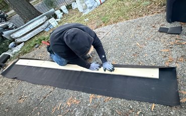 The band on the bottom was rebuilt.