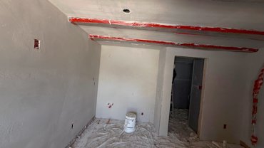 We covered the old crown with a rubber membrane.