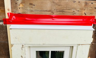 And, of course, we put flashing over the window