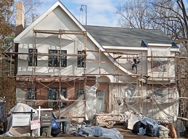 Finishing up the front.