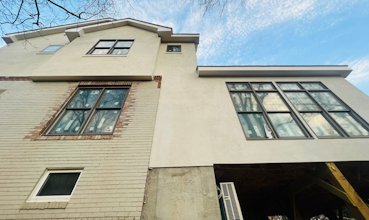 REAL cement plaster in Arlington, Virginia.