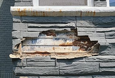 new Spanish tile roof.