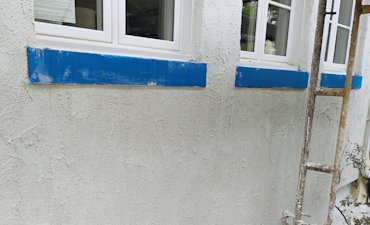 Old window sills are real cement.