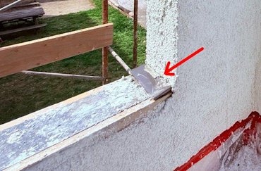 Finished balcony showing the flashing