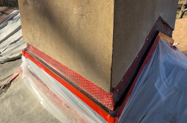 flashing is like a little roof over the flashing.