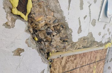 crumbling homemade concrete Foundation in Washington, DC